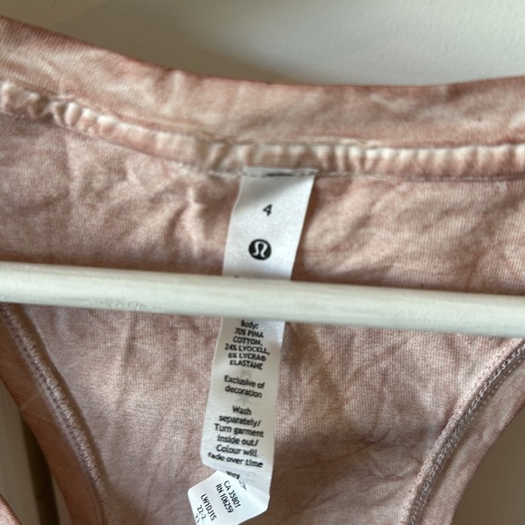 Lululemon Pink Workout Racerback Tank - Picture 3 of 3